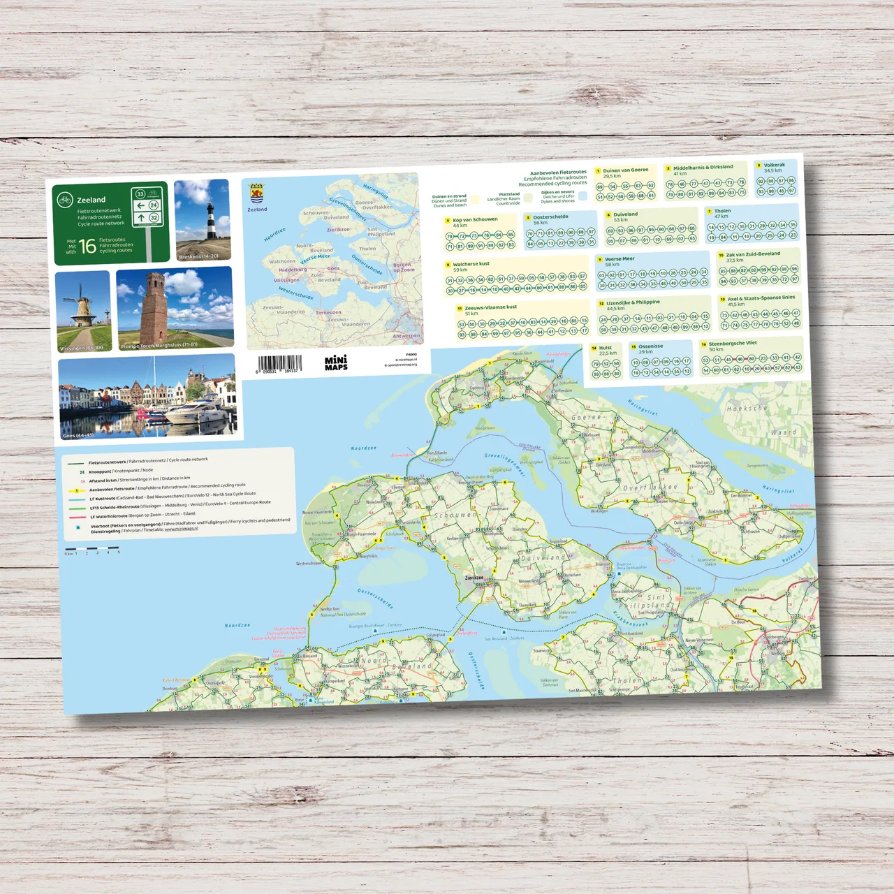 Fietskaart Zeeland