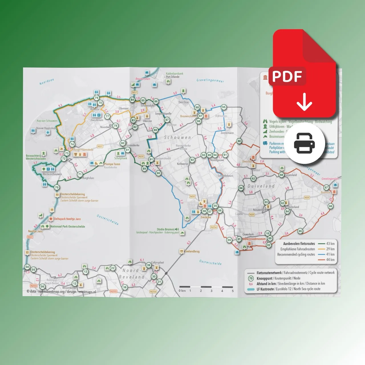 Fahrradkarte Schouwen-Duiveland, Tholen und Sint Philipsland (PDF) (2)