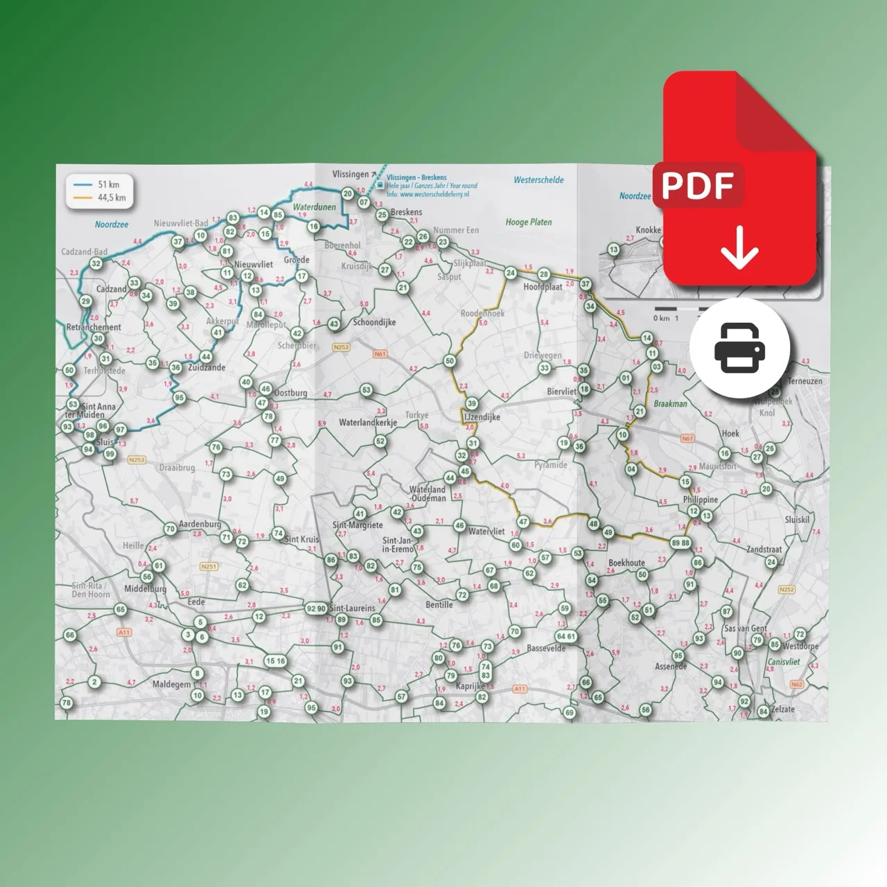 Carte vélo Zeeuws-Vlaanderen & Knokke (B) (PDF) (2)