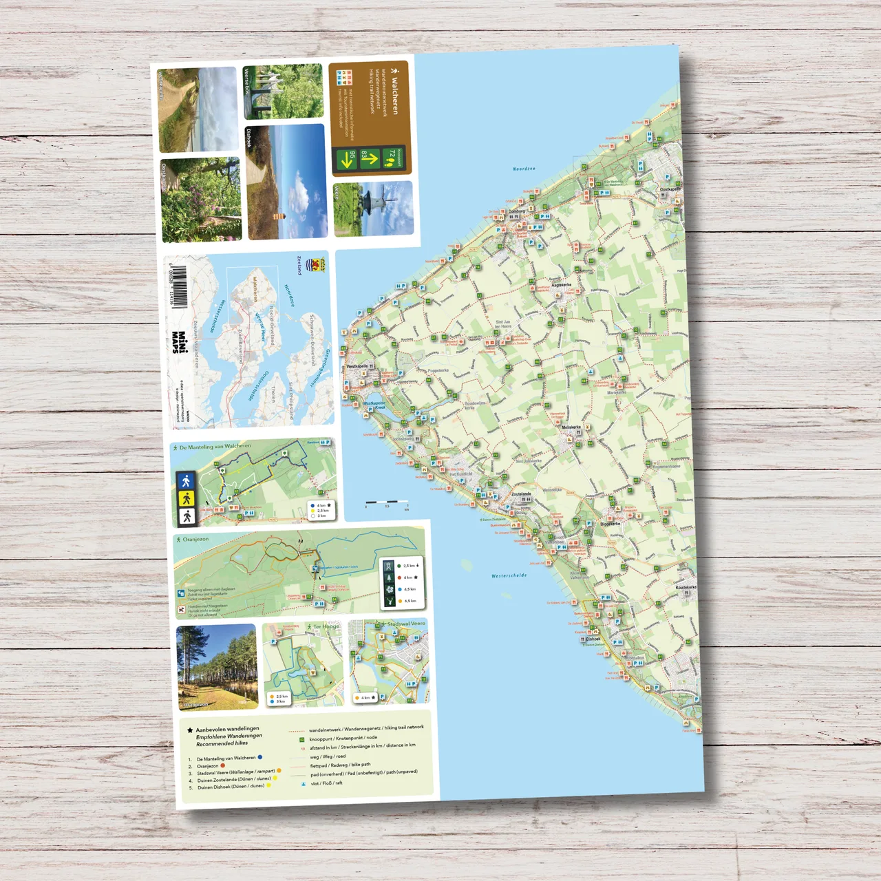 Wandelkaart Walcheren